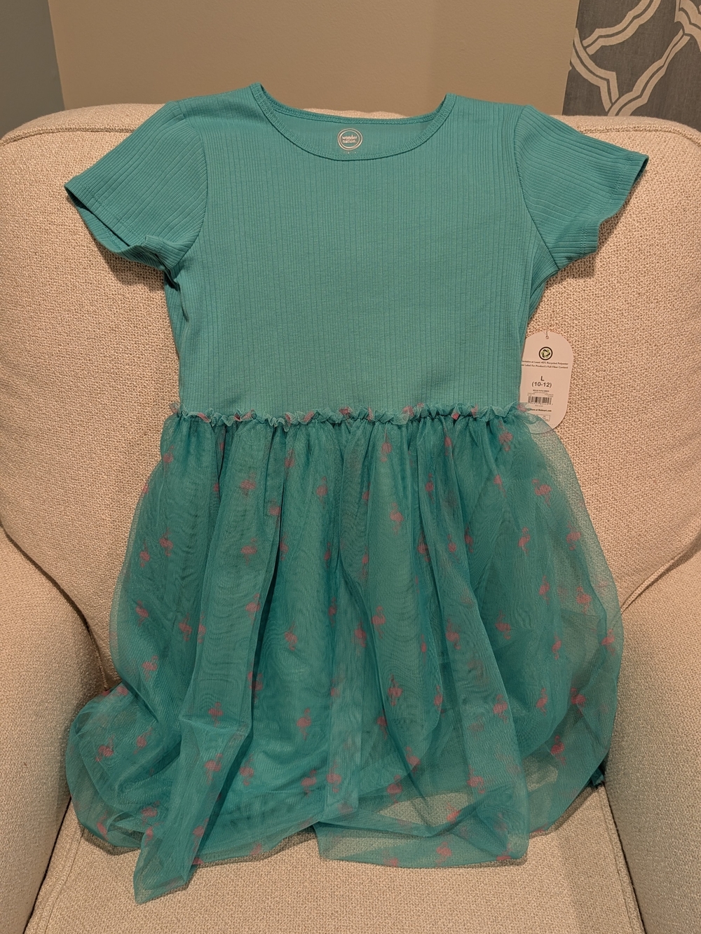 Girls' Teal Tulle Skirt Dress – Kids